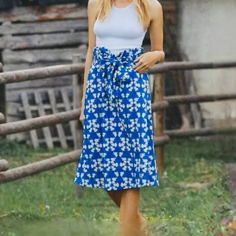 Anthropologie Porridge Lania Midi Skirt